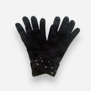 🌸New🌸 Victoria’s Secret Gloves Luxe Gem Black One Size NWT